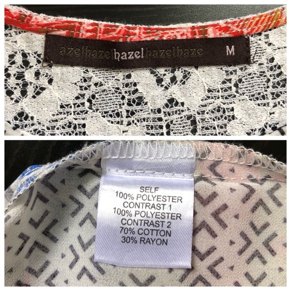 hazel Multicolored Rayon Lace Top - Picture 8 of 8